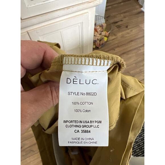 NWT Deluc size small beige jumpsuit size small pockets cotton - Picture 5 of 5